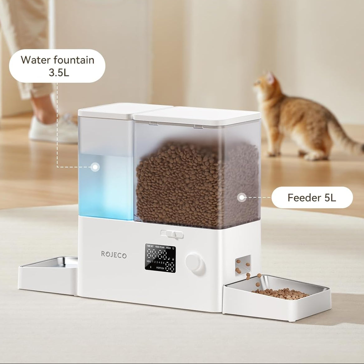 2-In-1 Automatic Feeder & Water Dispenser