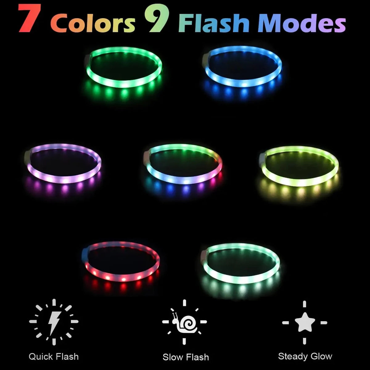 Night Safety LED Pet Collar Pendant