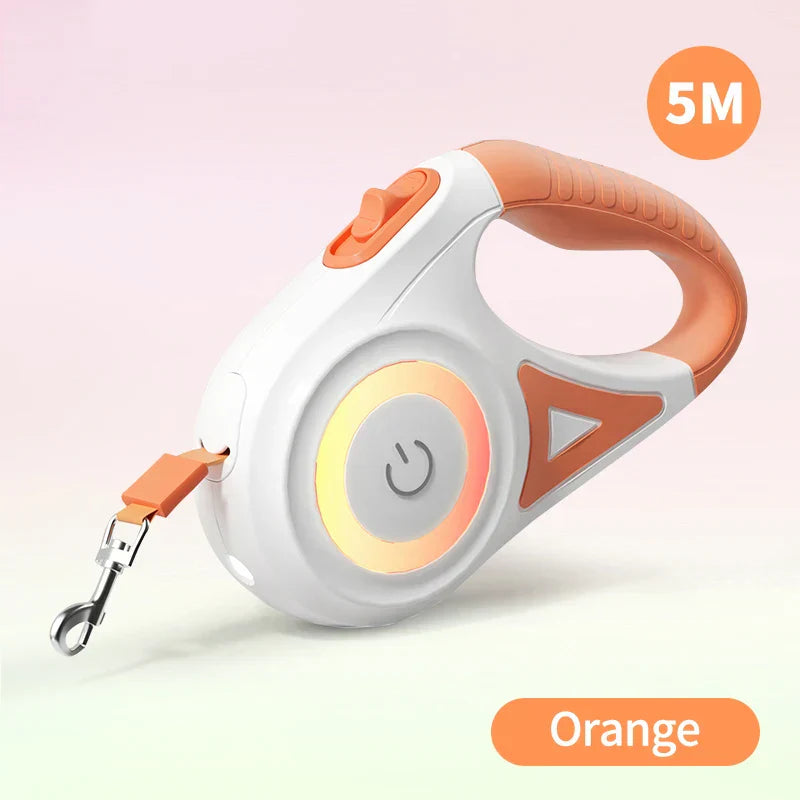 LED Retractable Dog Leash