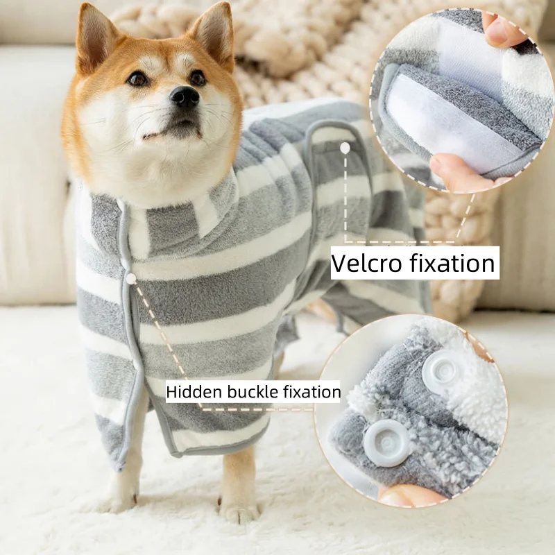 Quick-Drying Pet Towel Robe