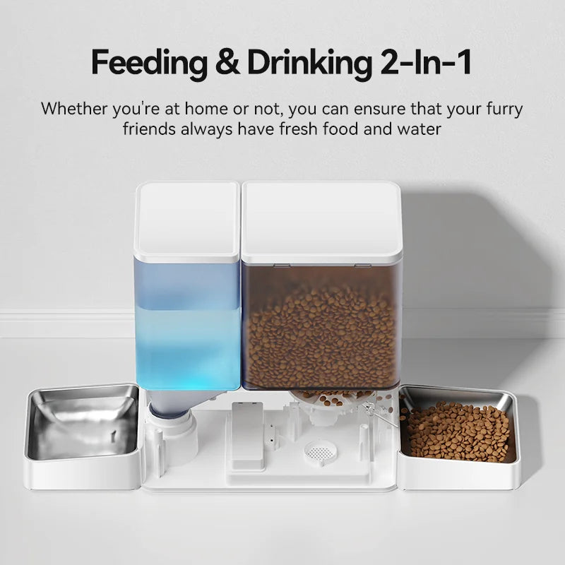 2-In-1 Automatic Feeder & Water Dispenser