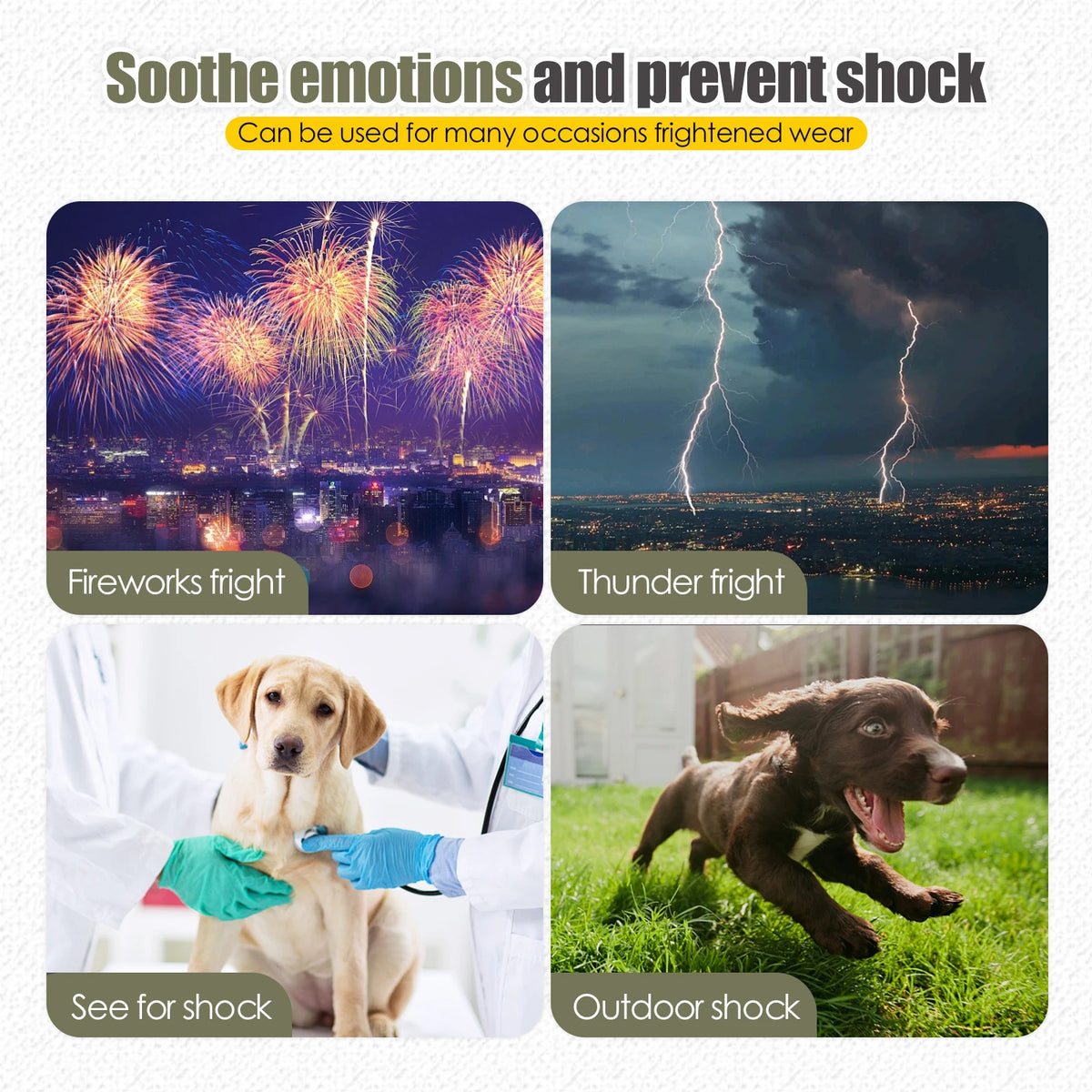 Calming Noise Protection Dog Thunder Vest