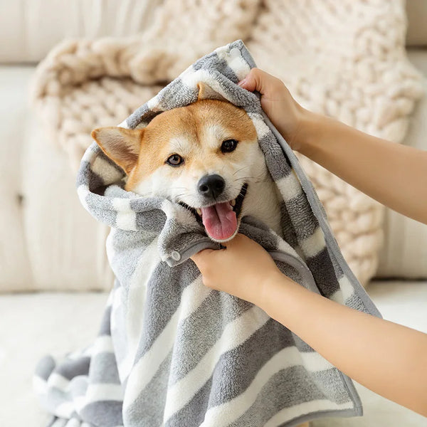 Quick-Drying Pet Towel Robe